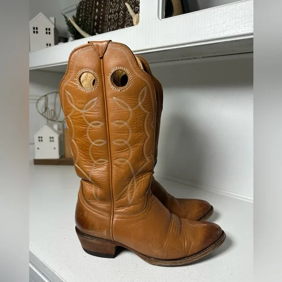 Idyllwind Western Cowboy Boots Tan Leather Embroidered Cowgirl Women’s 9.5B - Picture 5 of 10